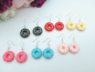 Preview: Donut Ohrringe bunte Glasur